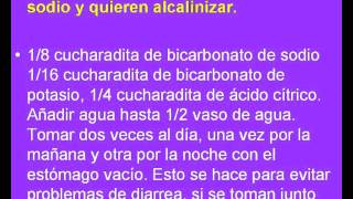 7 Fórmulas para alcalinizar tu cuerpo con bicarbonato de sodio [upl. by Titus]