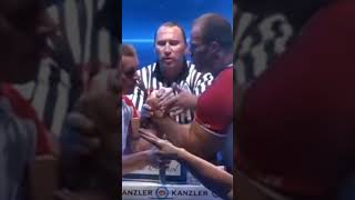 Denis Cyplenkov vs Oleg Zhokh đź shorts viral armwrestling deniscyplenkov [upl. by Ebonee652]