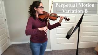 Perpetual Motion  Variation B  Suzuki Violin Book 1  play along [upl. by Naeloj]