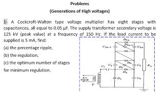 Generation of High Voltages cockcroft Walton highvoltage teslacoil impulse resonance [upl. by Ylrebmic]