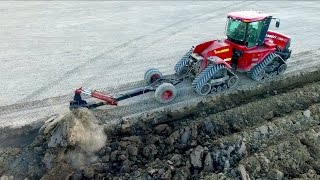 Deep ploughing amp Field Leveling  CASE IH Quadtrac 450 amp STX 375  Gebr Bork diepploegen  Plowing [upl. by Fosdick]