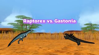 Special Battle Raptorex vs Gastonia Vanilla Frog’s second channel dinosaur [upl. by Eseneg]