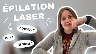 Épilation LASER au VISAGE lèvre menton et cou  épisode 1 [upl. by Ahsotal184]