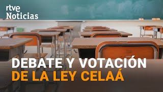 El debate de la LEY CELAÁ acaba entre gritos y aplausos en el Congreso  RTVE [upl. by Yesnyl710]