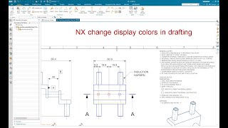 NX change display colors in drafting [upl. by Cavallaro]