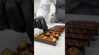 Soft Praline Bar made by Philip Khoury with Pomati Enrobing line [upl. by Asia79]