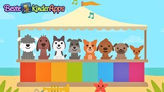 Kleinkinder lernen 🐕 Zahlen zählen deutsch 🐾 Sago Mini Hunde Kindergarten App [upl. by Aliac121]