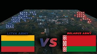 50000 LITVA ARMY vs 30000 BELARUS ARMY  WARNO [upl. by Rochette]