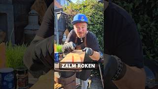 Zalm roken in de ketel bbq  kogel barbecue [upl. by Ellemac]