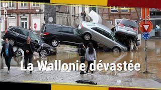 Belgique  après les inondations les dégâts électricité assurances bilan provisoire  RTBF Info [upl. by Celia]