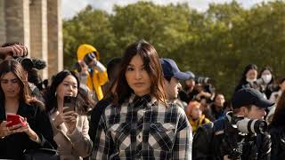 Gemma Chan  At the Loewe arrivals during Paris Fashion Week  Sept 27 2024 [upl. by Babcock]