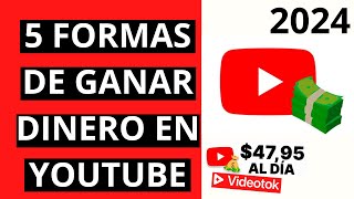 💸 5 Formas Sencillas de Ganar Dinero en YouTube Según la IA 🚀✨ VIDEOTOK [upl. by Batish961]