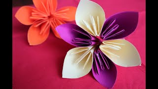 Easy Flowers  Origami Flowers  How To Make Flower  Цветы из Бумаги Просто  Оригами  Цветы [upl. by Ronyar684]