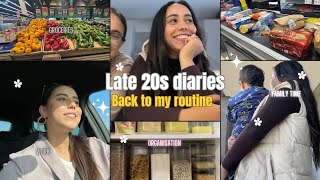 Late 20’s diaries⭐️grocery shopping🥑Organising🍂عدنا✨يومياتي [upl. by Phox]