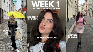 FIRST WEEK LIVING ABROAD AS AN EXCHANGE STUDENT IN VIENNA  Uni Classes Travel Making Friends [upl. by Sharos]