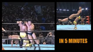 Kensuke Sasaki and Toshiaki Kawada vs Genichiro Tenryu and Hiroshi Hase 012801 in 5 MINUTES [upl. by Yonita994]