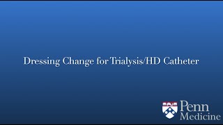 Dressing Change for HD Catheter [upl. by Rimas]