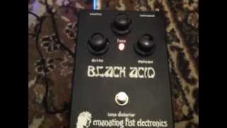 Emanating Fist Electronics Black Acid tone distorter fuzz [upl. by Yoshiko]