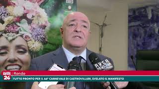 Rende Tutto pronto per il 66° Carnevale di Castrovillari svelato il manifesto [upl. by Hanikahs]