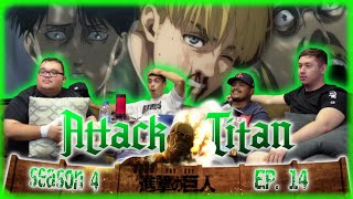 ATTACK ON TITAN 4X14  quotSAVAGERYquot  REACTION [upl. by Hamburger]