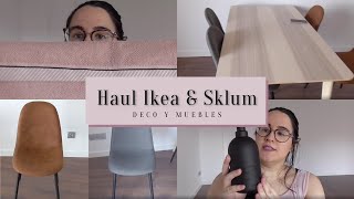 Haul DECORACIÓN y MUEBLES IKEA y Sklum Casa nueva [upl. by Rozanna]