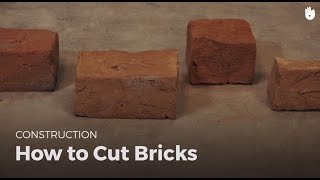 How to Cut Bricks  Masonry [upl. by Armalla62]