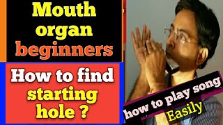 Mouth organ lesson no 8 How to find the starting hole to play song [upl. by Zehc]