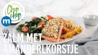 Zalm met amandelkorstje Recept  metroChopChop [upl. by Melinda257]