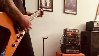 Gibson Dave Mustaine Flying V Chug Orange Dark Terror Amp TS9 Boost [upl. by Drobman968]