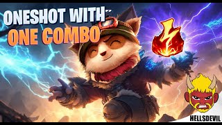 WILD RIFT  ELECTROCUTE TEEMO ONESHOTS WITH ONE COMBO  Challenger Teemo Gameplay  Guide amp Build [upl. by Aidil983]