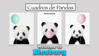 Welcome to bloxburg  Cuadros de pandas  wallpaper decals [upl. by Vano]