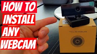 HOW TO INSTALL ANY WEBCAM  QUICK amp EASY [upl. by Sauls566]