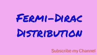 Fermi dirac distribution  Quantum free electron throry [upl. by Fuhrman]