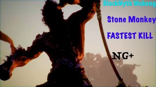 BlackMyth Wukong Stone Monkey  FASTEST KILL  NG [upl. by Bearnard]