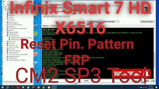 Infinix Smart 7 HD X6516 FRP Reset With CM2 SP3 Tool  infinix Smart 7 hd frp Bypass smart 7 hd frp [upl. by Nedla400]