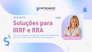 Soluções para IRRF e RRA [upl. by Oretos]