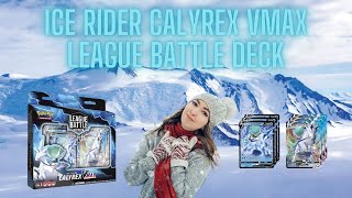 Pokémon TCG Ice Rider Calyrex VMAX League Battle Deck Unboxing [upl. by Dierolf642]