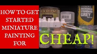 How to Get Started Miniature Painting for Cheap DungeonCraft 64 [upl. by Enailuj]