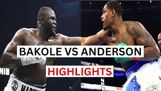 Jared Anderson vs Martin Bakole Highlights amp Knockouts [upl. by Dion]