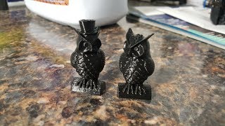 Anycubic I3 Mega Ultrabase Printing a Pair of Owls [upl. by Ecidnarb]