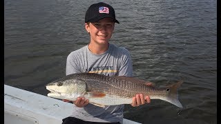 Inshore Saltwater Fishing in the White Oak River [upl. by Nnadroj]