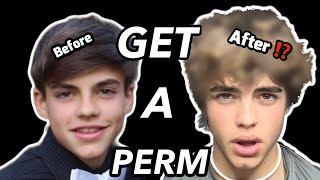 WATCH THIS BEFORE YOU GET A PERM Dillon Latham Perm [upl. by Ahsimek]