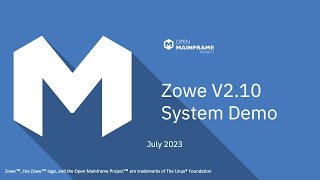 Zowe 210 System Demo [upl. by Joshua]