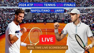 Nicolas Jarry Vs Stefano Napolitano LIVE Score UPDATE Today Tennis Match 2024 ATP Rome 116Finals [upl. by Wester]