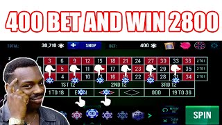 400 BET AND WIN 2800  Best Roulette Strategy  Roulette Tips  Roulette Strategy to Win [upl. by Cos]