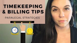 Paralegal Timekeeping amp Billing Tips  Strategies for Beginners [upl. by Enilraep]