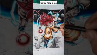 drawing goku fase diosdragonball animeedit viralshort 😱✏️💯 [upl. by Harim]