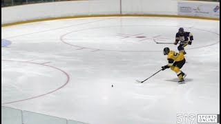 GOJHL  Komoka Kings vs KitchenerWaterloo Siskins [upl. by Suolekcin]