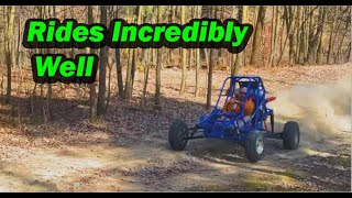 Test Driving a 600 Snowmobile Powered Corss Kart Buggey [upl. by Atikahc]