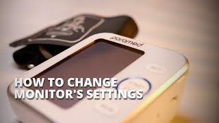 Automatic blood pressure monitor by Paramed How to change monitors settings [upl. by Saltzman]